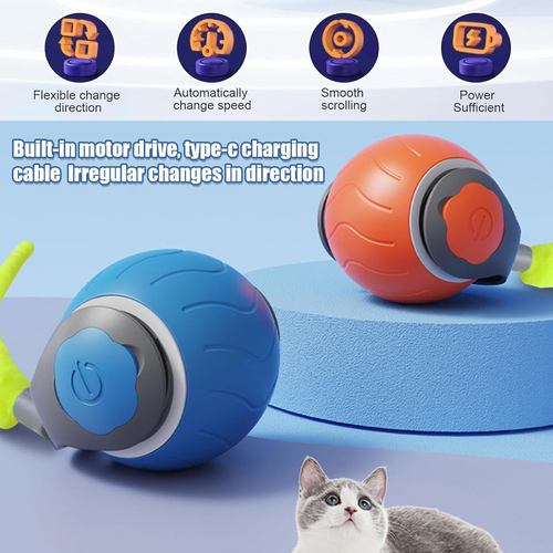 Pelota Inteligente Recargable — El Compañero de Juego de tu Gato