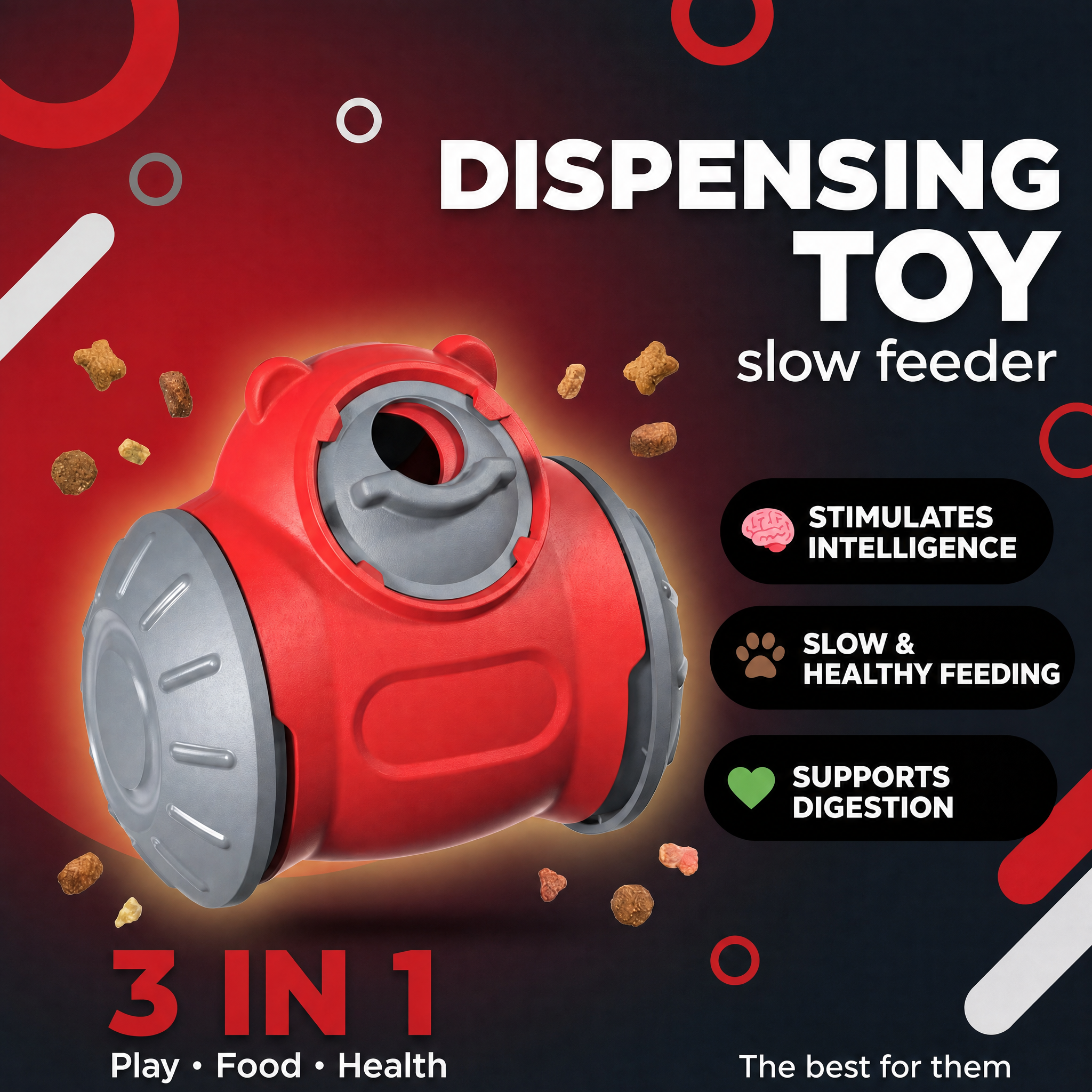 Comedero Interactivo para Perros — Estimula su Mente Mientras Comen